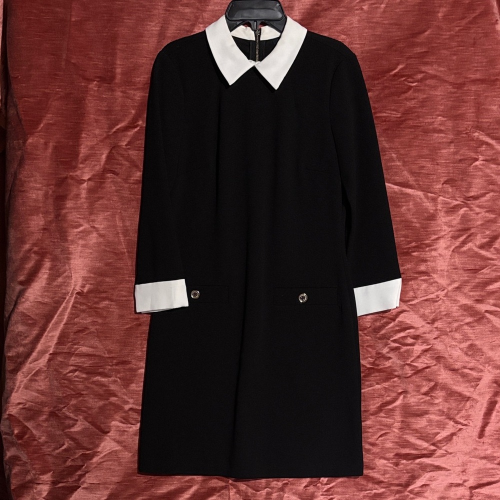 Tommy Hilfiger Black Dress with White Accents